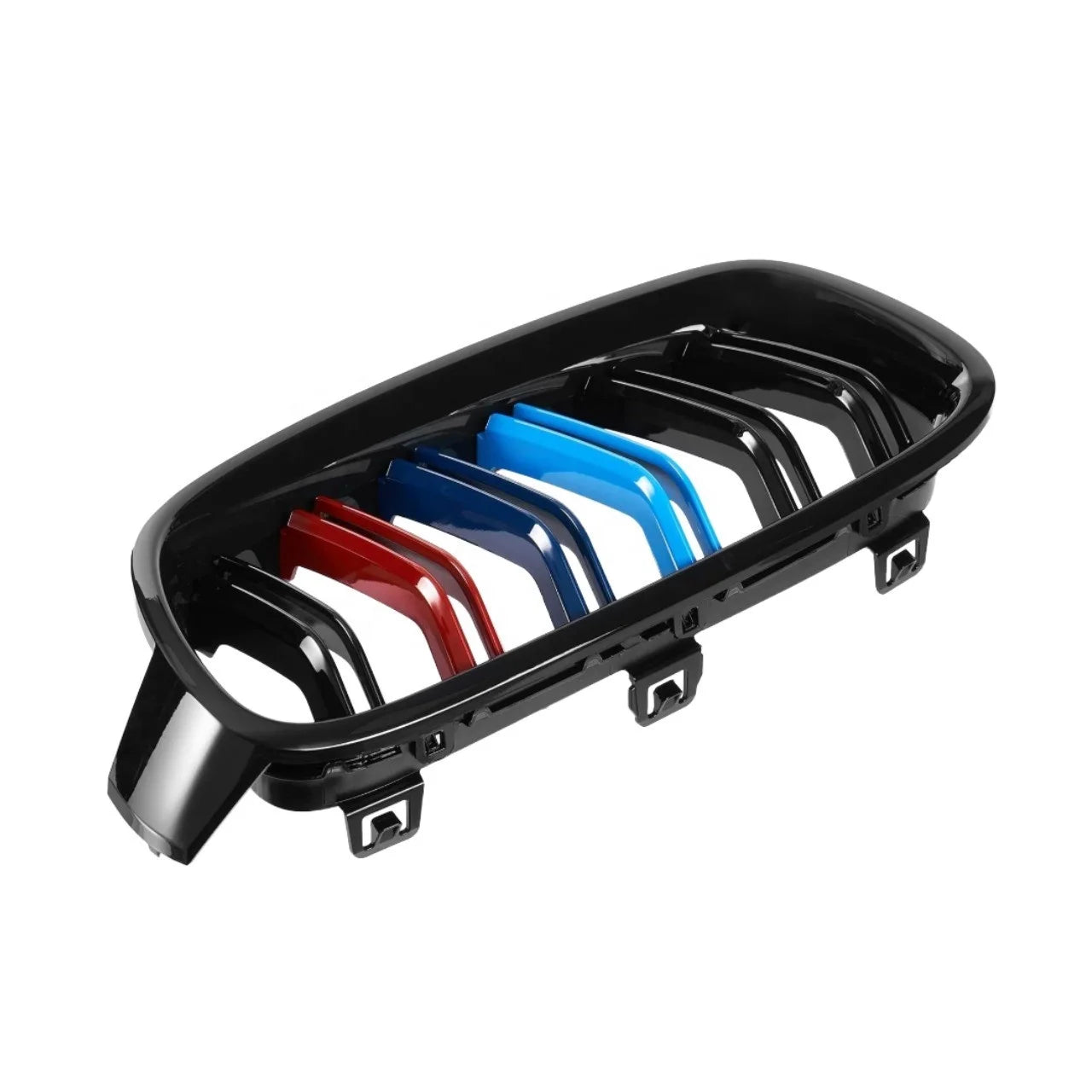 Tri Color M Sport Front Grill Grille Trim Modified Grille Suitable for BMW 3 Series F30 F31 F35 2013-2019