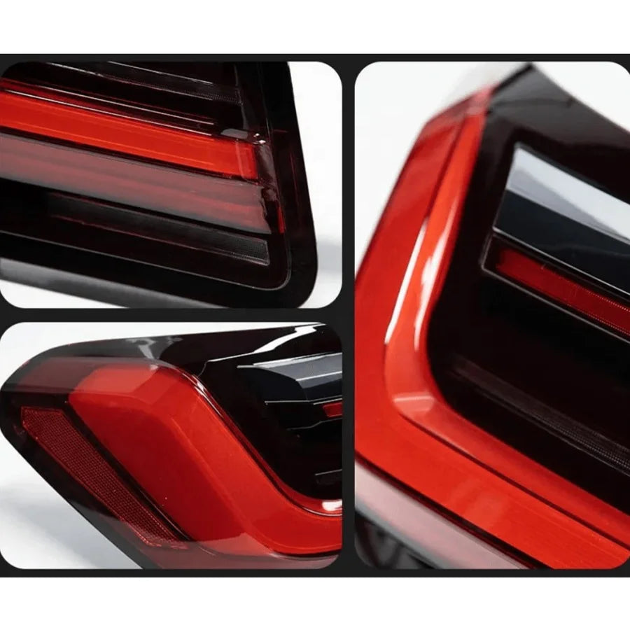 Taillight Assembly Compatible for BMW 7 Series F02 2007-2015 Dynamic Through LED Taillights