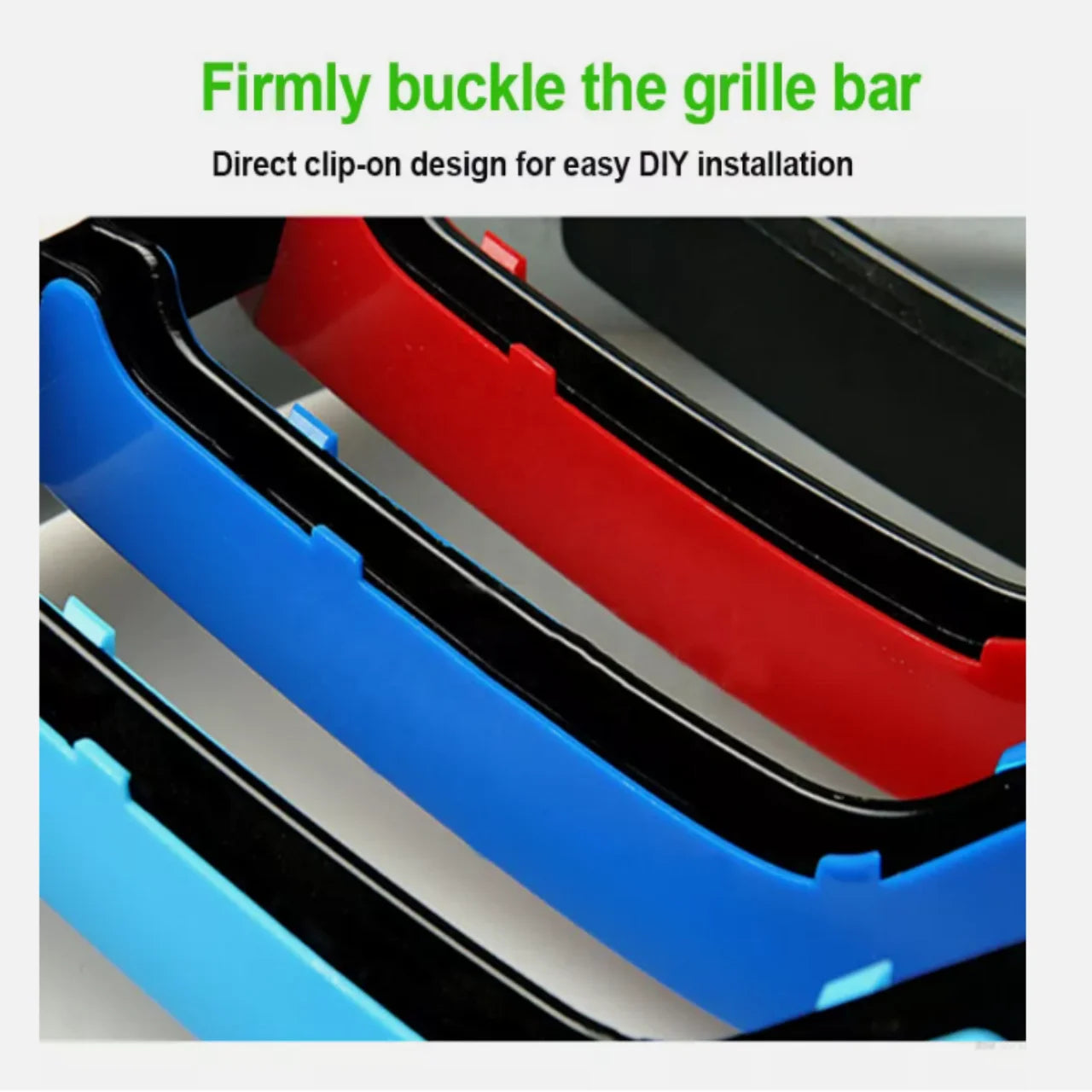 ABS Modified Double Slats Gloss M Color Grills Fit for BMW 3 Series F30 F31 F35 2013-2019