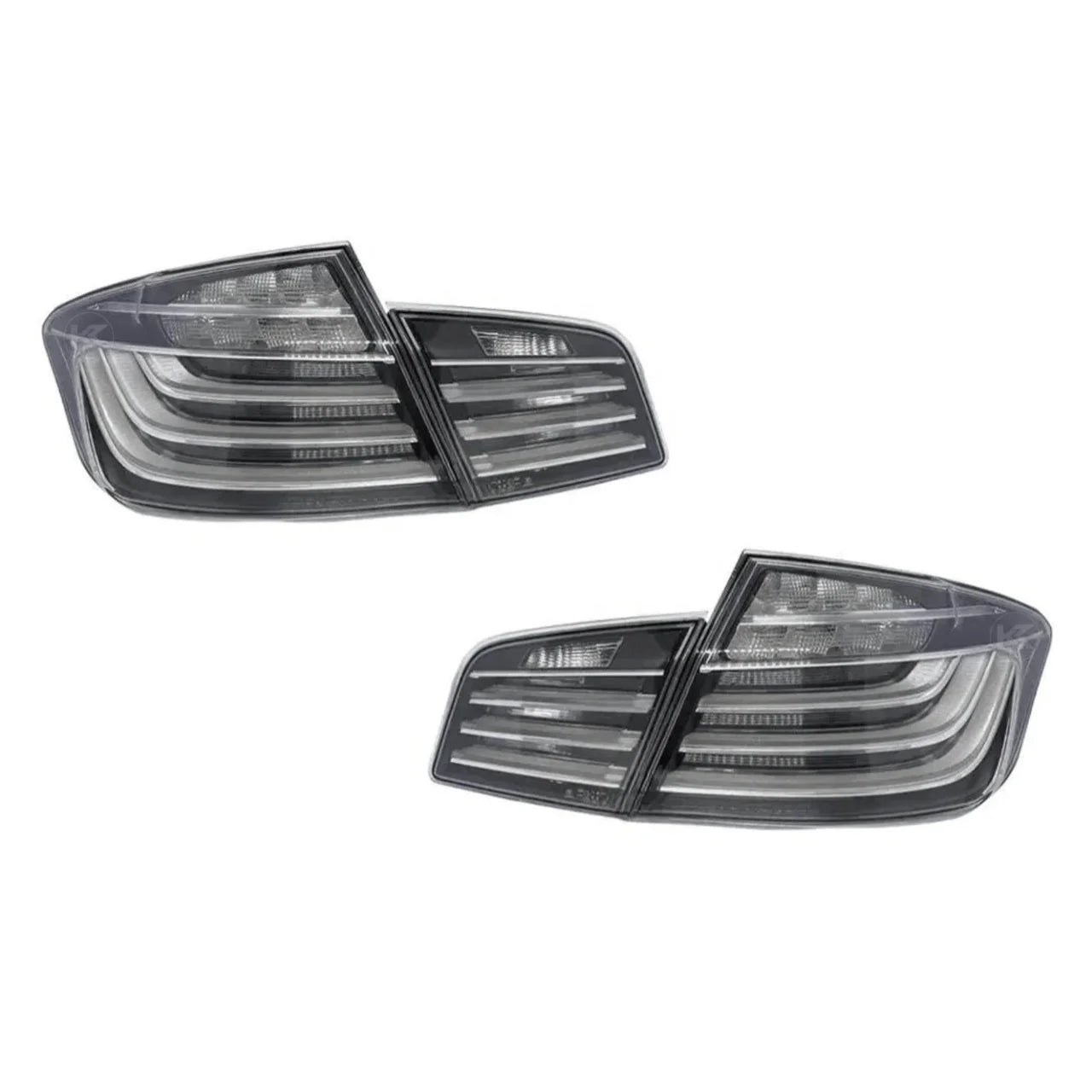 New LED Taillights Compatible for BMW 5 Series F10 F18 2012-2018 Replacement Smoked & White Taillights