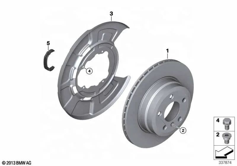 High Quality Brake Disc for BMW X5 X6 E70 E71 F15 F16 OE 34216886479 Harbor Rear Brake Disc