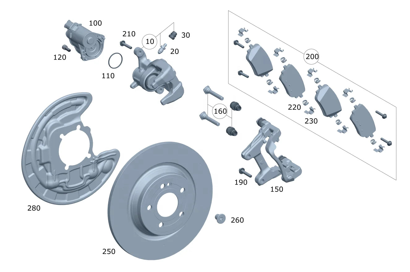 High Quality 0004209905 Brake Pads for Mercedes Benz W177 W247 for ATE Rear Brake Pad 0004209905