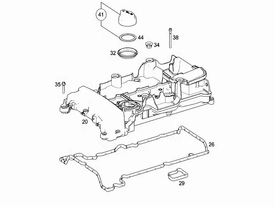 High Quality Engine Valve Cover 2710101730 M271 for Mercedes Benz W204 C250 SLK250 M271 for MAHLE
