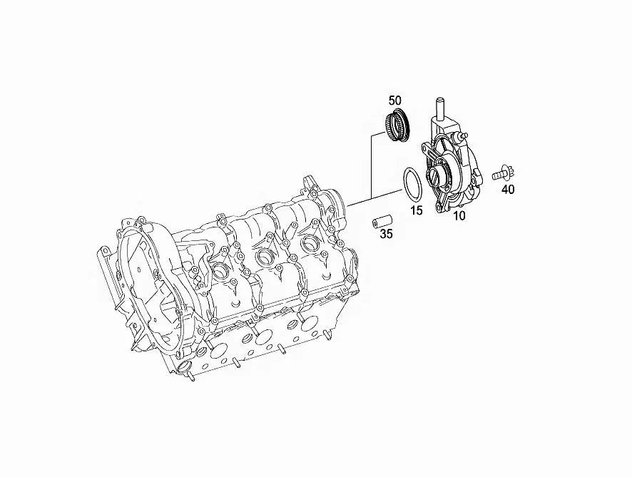 2722300565 Engine Cylinder Head Brake Vacuum Pump Fits for Mercedes Benz C-CLASS E-CLASS CLS300 ML300