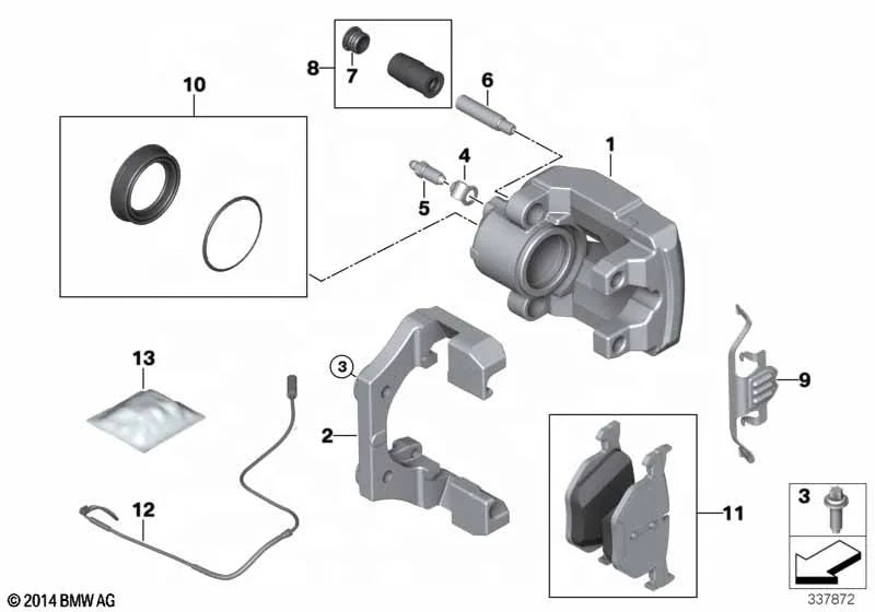 New OE 34216776937 Rear Brake Pad for BMW E70 E71 E66 Harbor High Quality Brand Brake Pads