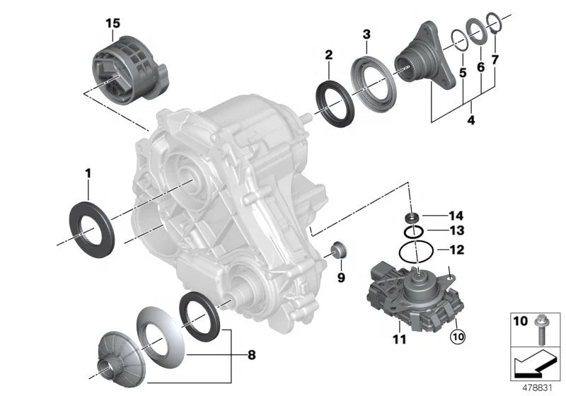 Car Transmission Parts OE 22326860537 for BMW G30 G38 New Transmission Mount 22326860537 Auto Transmission System
