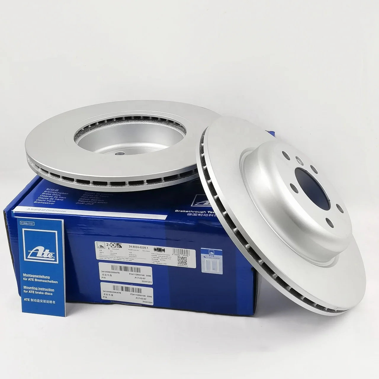 34106883506 & 34212459564 New Brake Discs for BMW E90 E60 E66 F10 F01 F18 for ATE Front/Rear Brake Disc