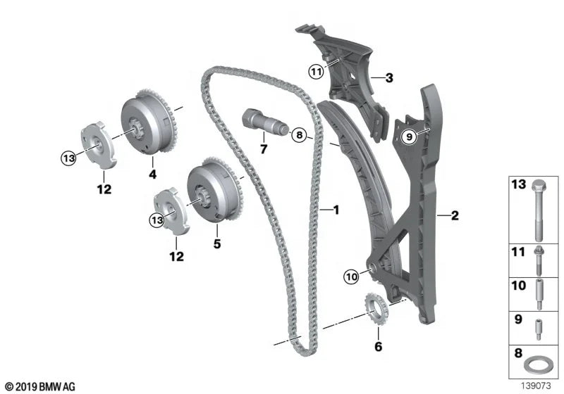 High Quality Auto Engine System 11367583207 11367583208 VVT Camshaft Adjuster Intake+Exhaust for BMW N52 N55