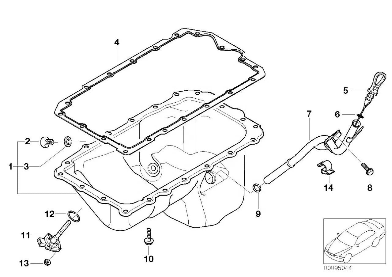 Auto Engine System 11137511224 Oil Pan Gasket Seal Set For BMW E46 E90 E91 E93 E92 N42