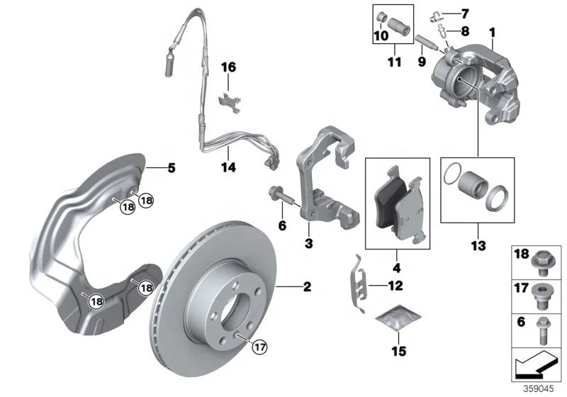 Auto Brake System Front Brake Disc for BMW E90LCI E84 F30 F35 OE 34116792219 for ATE Brake Disc
