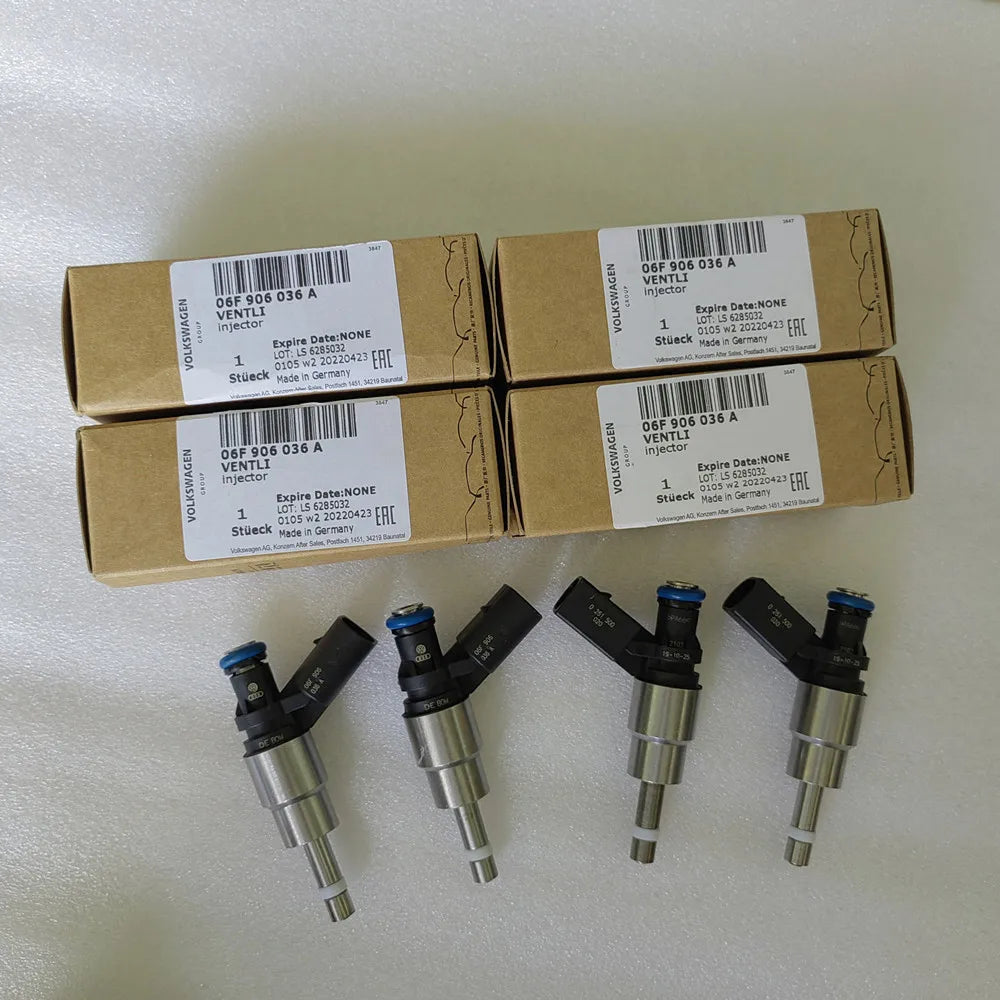 2 Years Warrany Brand New 4Pcs OEM Fuel Injectors 06F 906 036 A / 06F906036A For 2005-2009 VW Audi A4 Quattro 2.0L I4 Turbo