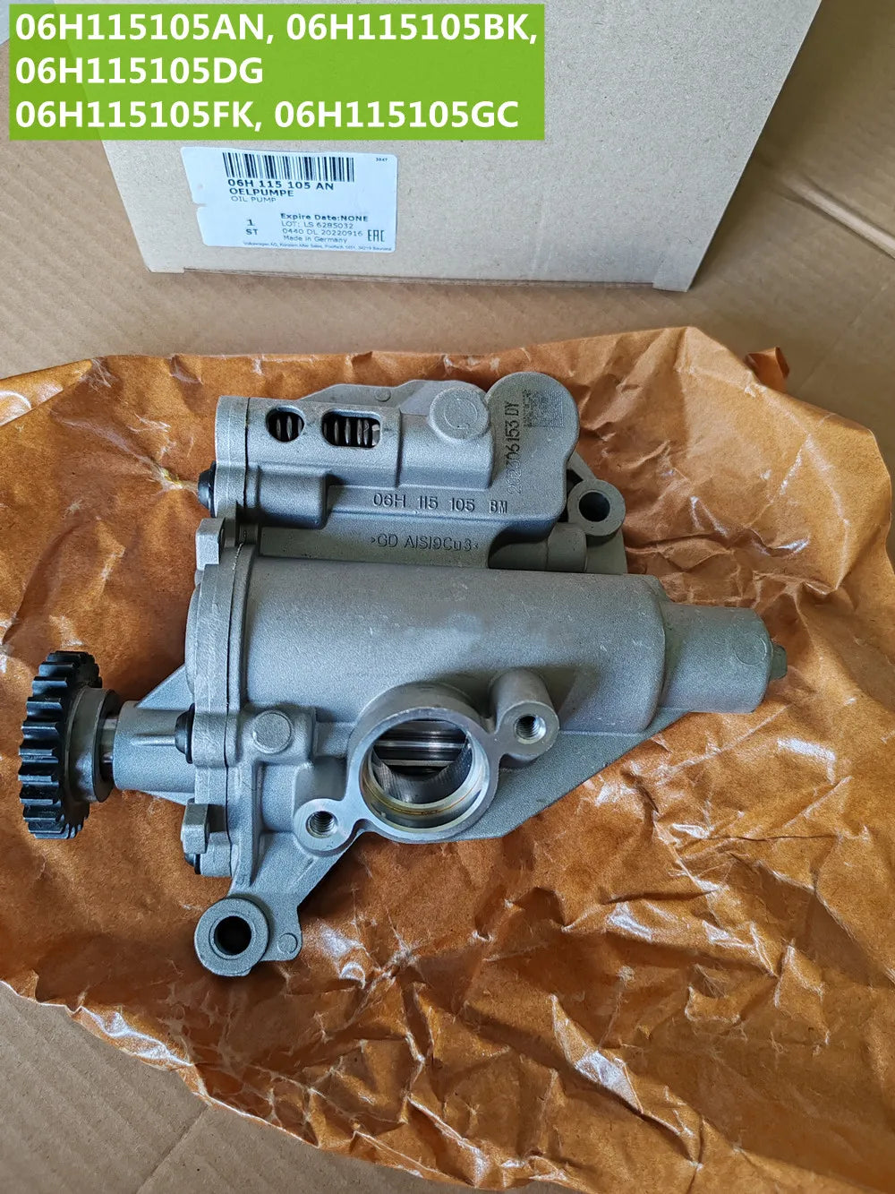 EA888 Gen3 24 Teeth Gear OEM Engine Oil Pump Assembly For AUDI A3 A4 A5 Q3 Q5 A6 A7 2.0 TFSI 1.8 TFSI VW Tiguan MK7 1.8T 2.0T