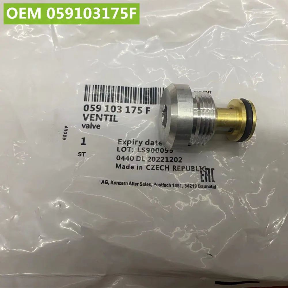 Genuine OEM 059103175A / 059103175F EA837 Engine Oil Pressure Relief Valve Fits For Audi A8 S4 A6 A7 Q7 Posrche Touareg Cayenne
