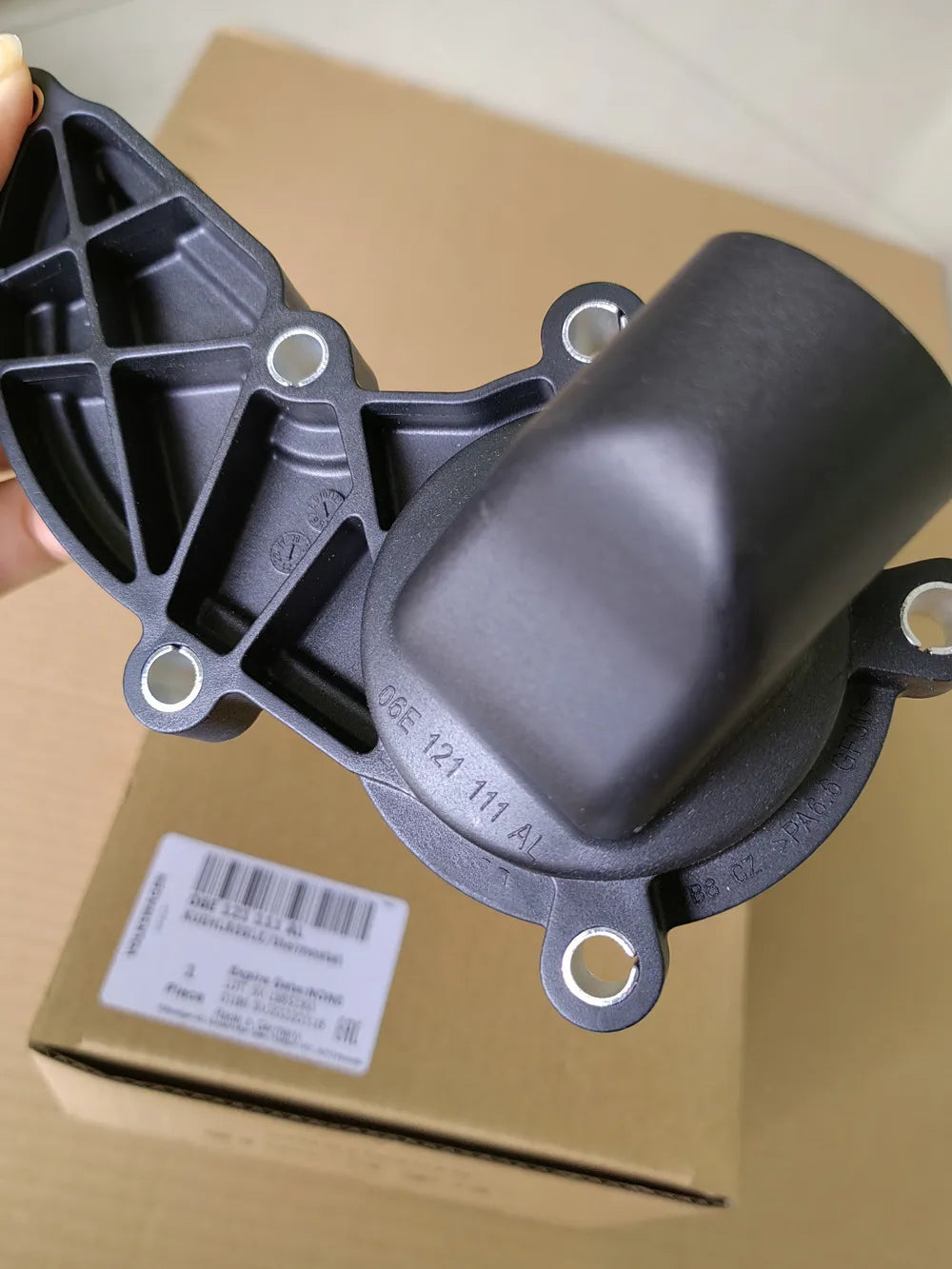 Genuine NEW OEM  06E121111AL Engine Coolant Thermostat Housing Assembly Direct Fit for Audi A6 A7 A8 Q5 Q7 SQ5 VW V6 3.0L