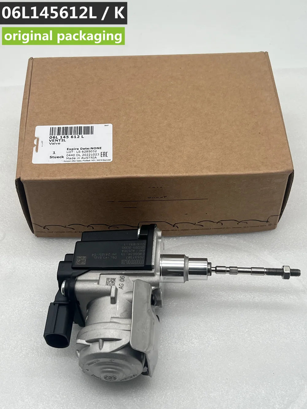 Genuine oem 06L 145 612 L / 06L145612L New Turbocharger Actuator for AUDI Q5 A4 S4 A5 S5 A6 A8 VW EA888 Gen3 CYNB CYPA CYPB 2.0T