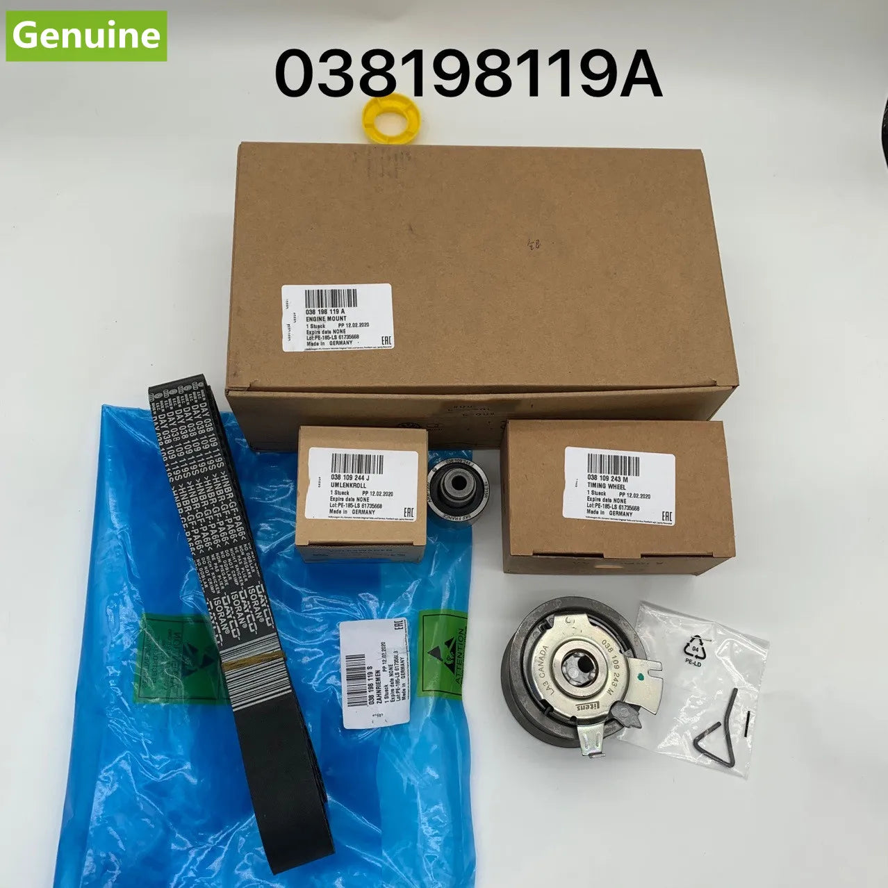 Genuine OEM Timing Belt Roller Kit 530020110 038109119L 038109119N 038109119P 038109119S For Audi VW Skoda Seat 1.9 TDI 1.4 TDI
