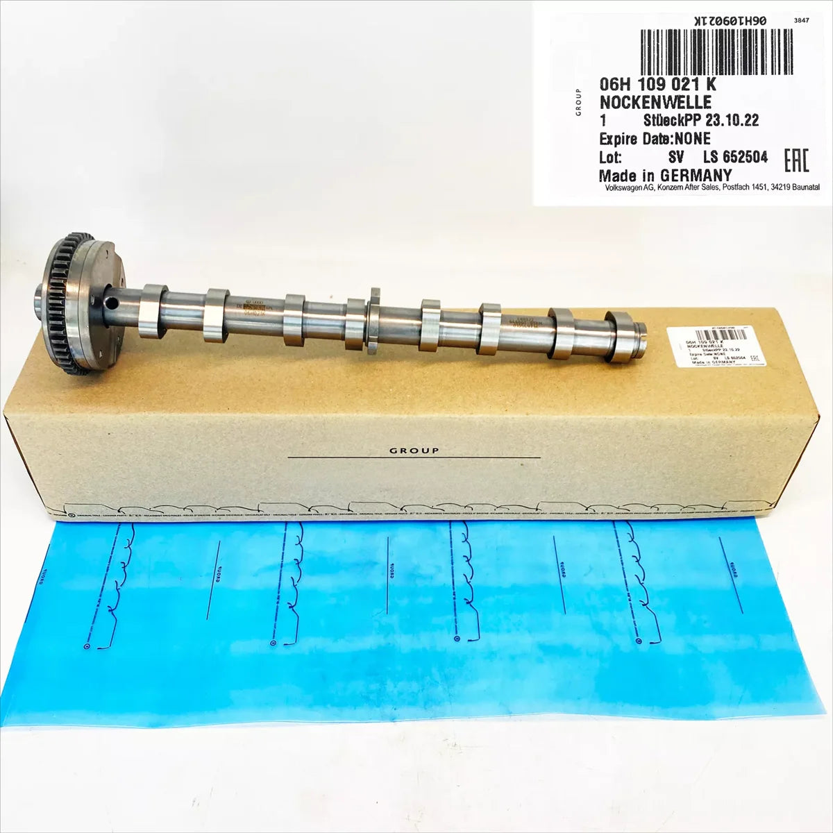 OEM Genuine Car Intake Camshaft 06H109021K, 06H109021C, 06H109021E, 06H109021G, 06H109021J, 06J109021H, 06J109088, 06H109088C