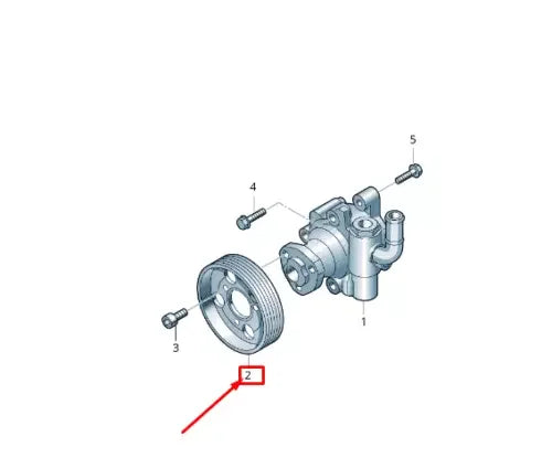 Genuine New 06H145255F 03L145255 Power Steering Pump Pulley Fit For VW Amarok Campmob Transporter