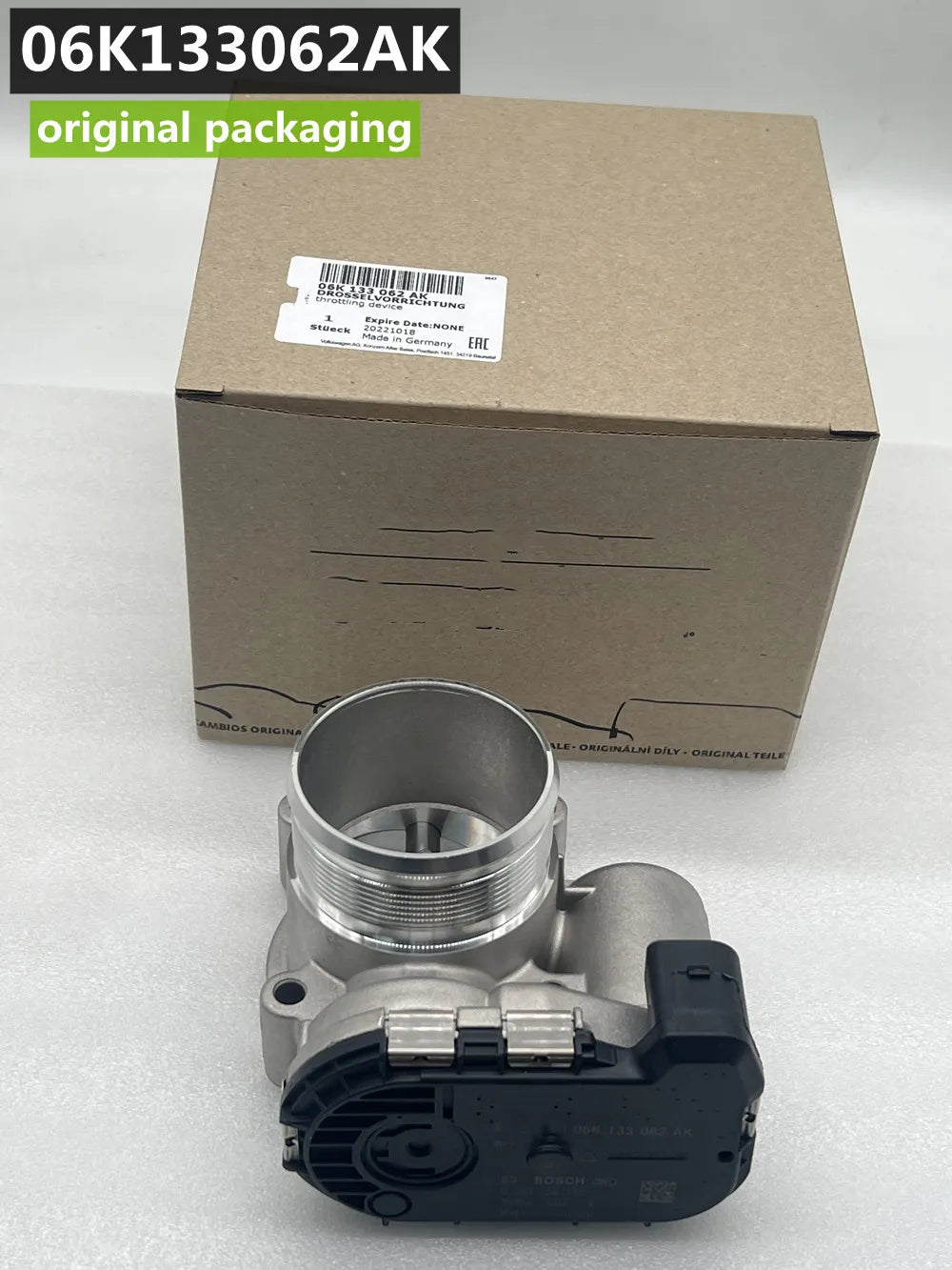 Made In Germany OEM NEW Throttle valve 06K133062M / 06K133062J / 06K133062AK For 2018 - 2021 AUDI 2019-2023 VW ARTEON 2.0L