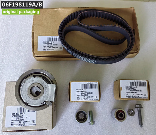 06D109243C 06D109243B 06D109119B OEM Timing Belt KIT 06F198119B For AUDI A4 TTS VW Jetta Golf R GTI 2.0TSI BPY BWA BPG BPJ BYK