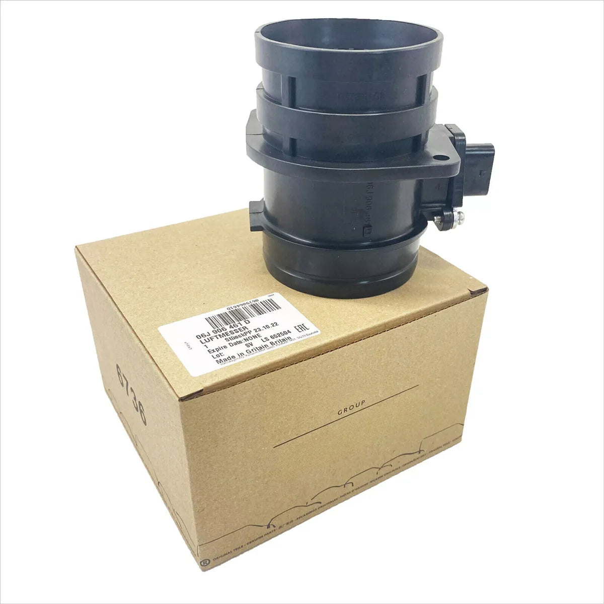 2 Years Warranty Genuine New OEM 06J-906-461-D Air Mass Flow Sensor Meter MAF For Audi A4 A5 A6 Q3 06J906461D
