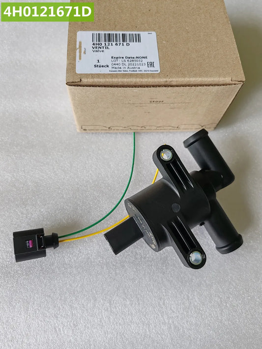 Genuine OEM Coolant Control Valve 4H0121671D,4H0121671B,4H0121671G for Audi Volkswagen Skoda Seat Heater Control Solenoid Valve